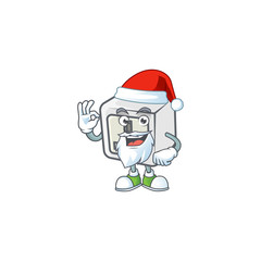 A lovely Santa USB power socket mascot picture style with ok finger