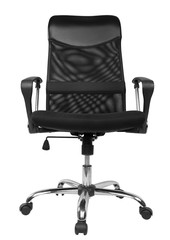 Office chair isolated on white background, front view