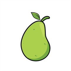 Illustration graphic vector of Fruit - Guava.