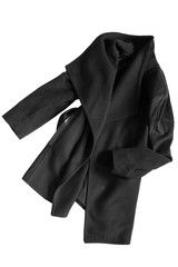 Black coat isolated