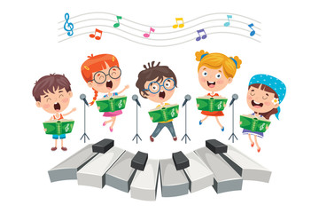 Funny Little Kids Performing Music