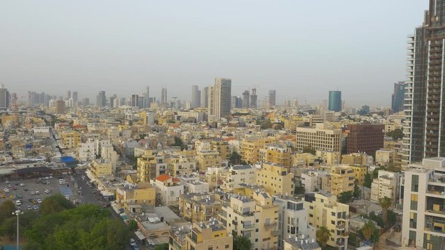 Panoramic view of the southern city of Tel Aviv.