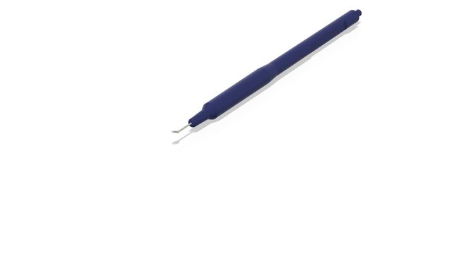 3D render and illustration of an ophthalmic surgical knife/sculpel used in ophthalmic and cataract Surgery