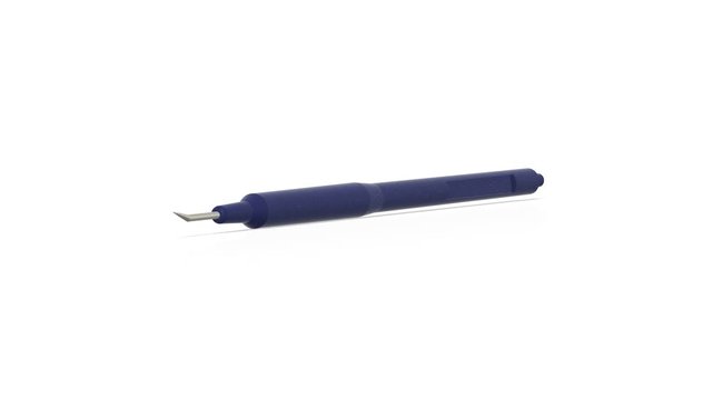 3D render and illustration of an ophthalmic surgical knife/sculpel used in ophthalmic and cataract Surgery