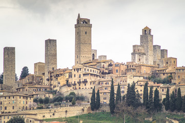 Fototapeta na wymiar The biggest medieval town of Italy