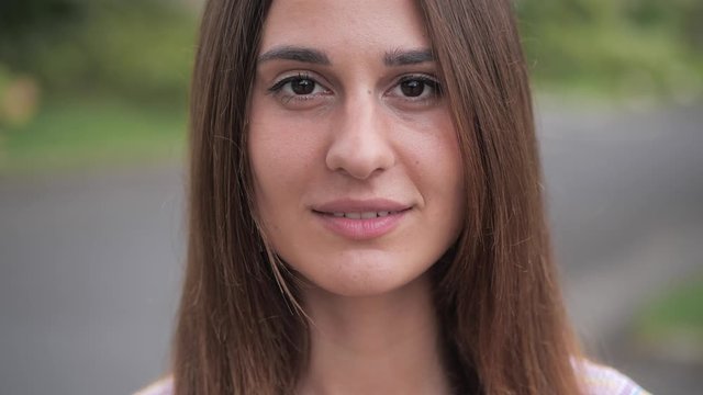 close-up psychological portrait of a young woman 4k