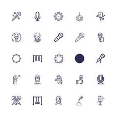 Editable 25 sing icons for web and mobile