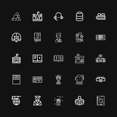 Editable 25 learning icons for web and mobile
