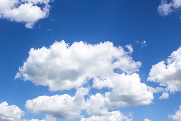 Naklejka na ściany i meble Cloud in the blue sky. A beautiful clouds against the blue sky background. Beautiful cloud pattern in the sky.