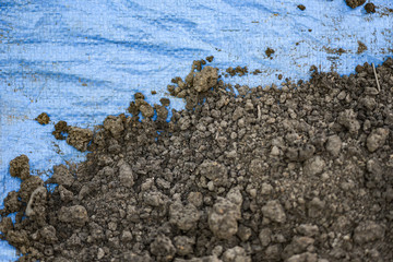 Fertile loam soil suitable for planting soil background for gardening concept