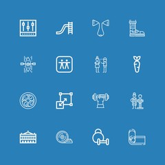 Editable 16 lifestyle icons for web and mobile