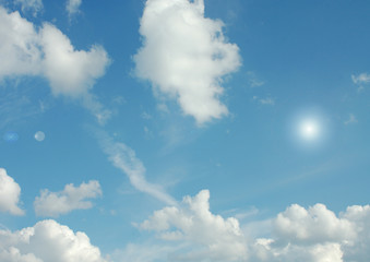 Cloudy sky background