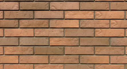 Bricks in the wall of the house.