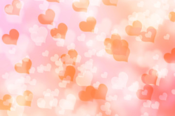 Love heart bokeh background