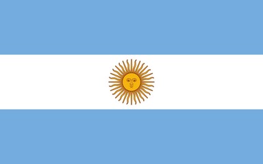 Argentina Flag - Official Flag of Argentina Original Colors and Size Ratio