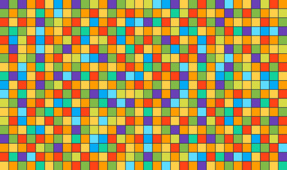 Abstract square pixel mosaic background. Colorful pixel background.