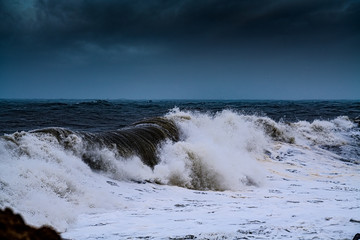 Waves before typhoon