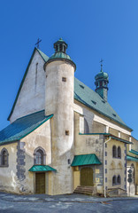 Fototapeta na wymiar Church of St Catherine, Banska Stiavnica, Slovakia