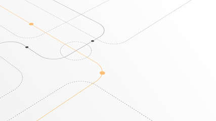 Abstract geometric Circuit connect lines and dots.Simple technology graphic background.Illustration Vector design Network technology and Connection concept.