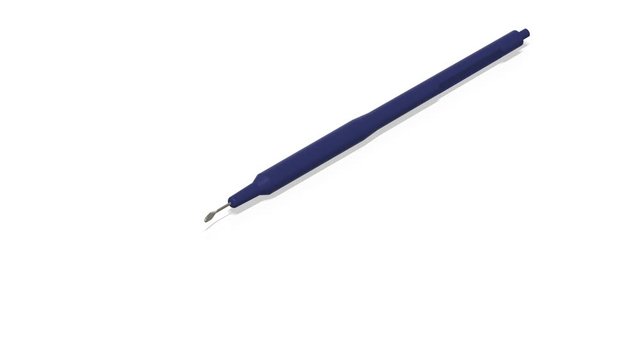 3D render and illustration of an ophthalmic surgical knife/sculpel used in ophthalmic and cataract Surgery