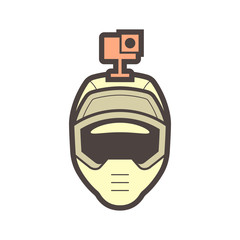 helmet camera icon