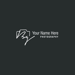 Bg Initial Signature Photography Logo