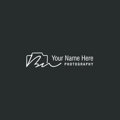 Bn Initial Signature Photography Logo