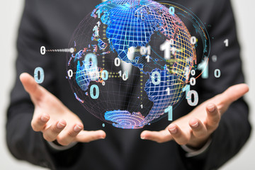 Global network and data exchanges over the world