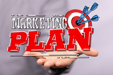 Marketing And Communication Success Concept dart.