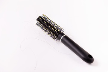 black comb isolated on white background