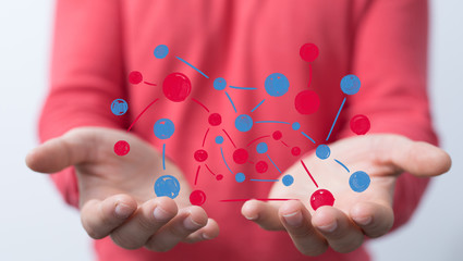 Abstract technology group and data.