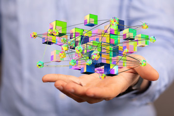 Cloud storage and Computing concept.