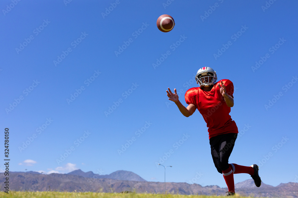 Wall mural Football player playing football