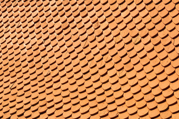 Old wooden roof background during daytime.