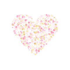 Rose gold fashionable confetti simple background