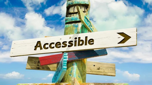 Street Sign the Way to Accessible