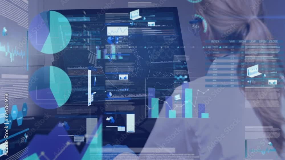 Poster Animation of data processing with worker in background