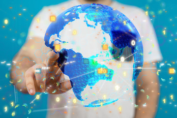 data code binary concept 3d