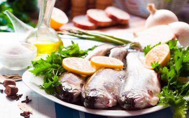 trout with parsley and lemon