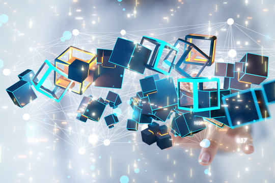 data code binary concept 3d