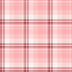 Seamless pattern in amazing warm pink colors for plaid, fabric, textile, clothes, tablecloth and other things. Vector image.