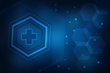 2D illustration medical structure background