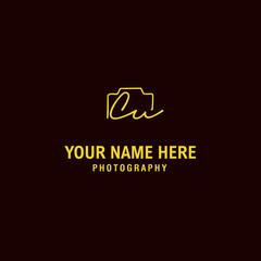 Cu Initial Signature Photography Logo
