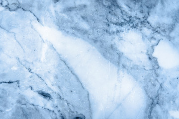 Blue marble patterned texture background for interior design