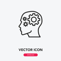 idea thinking icon vector. intestine insect icon vector symbol illustration. Modern simple vector icon for your design. idea thinking icon vector	