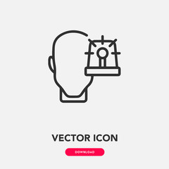 anxiety icon vector sign symbol