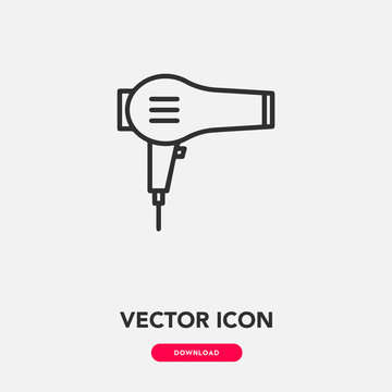hair dryer icon vector sign symbol