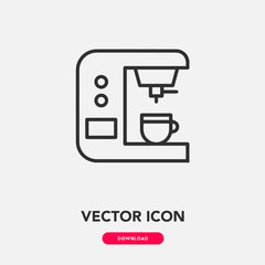 coffee maker icon vector sign symbol