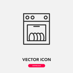 dish washer icon vector sign symbol