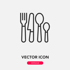 cutlery icon vector. cutlery icon vector symbol illustration. Modern simple vector icon for your design. cutlery icon vector	